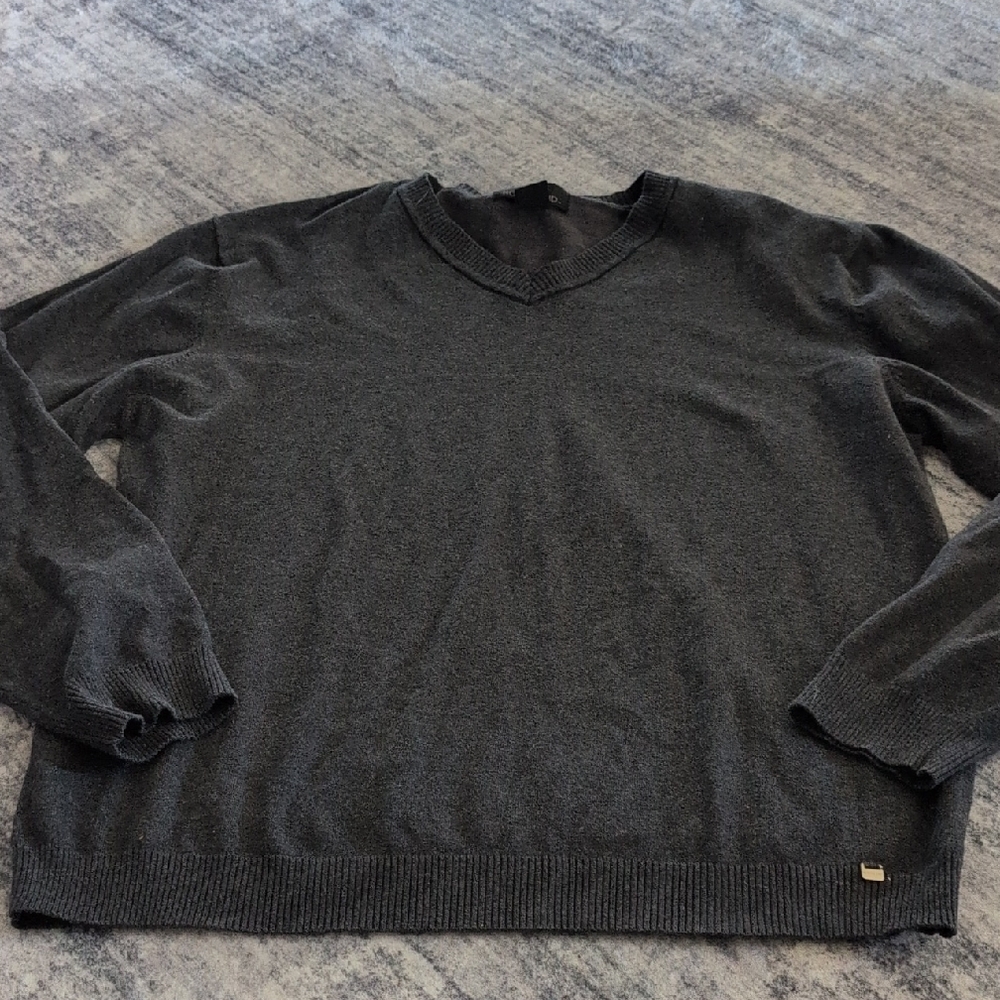 Gray North end V-Neck Sweater for Men Size XL